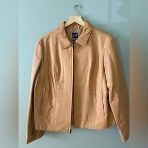 GAP Tan Leather Jacket